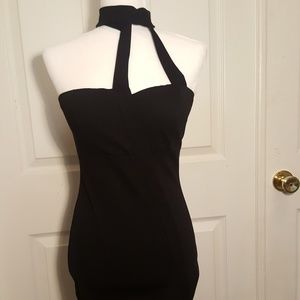Black bodycon dress - Size L